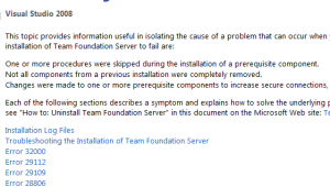 TFS2008TroubleShootin